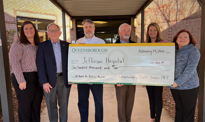 Queensborough Donates to Jefferson Hospital through GA Heart Hospital Program