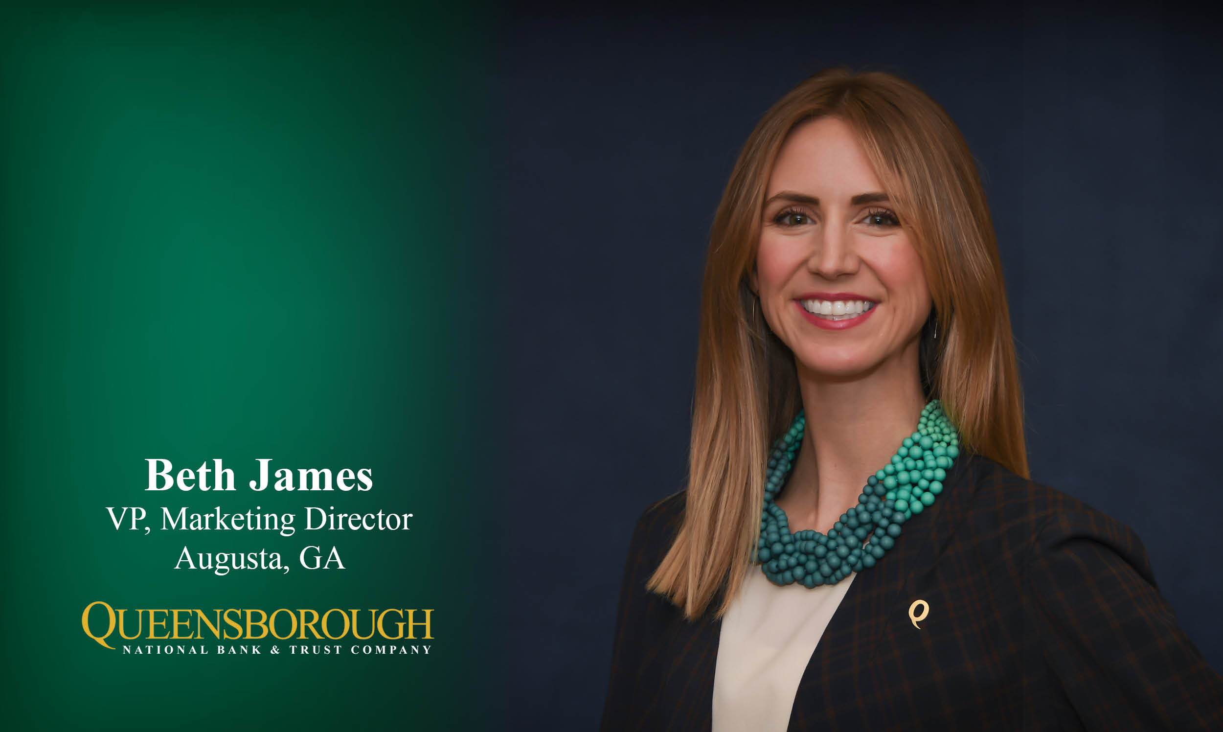 Beth Bargeron James has joined Queensborough National Bank & Trust Co